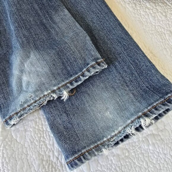 Lucky Brand Women's Straight Leg Jeans Size 6 28 Low Rise Blue Denim Retro Y2K - Picture 13 of 16
